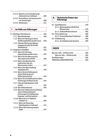 2024 Toyota Yaris Cross Hybrid Owner's Manual | German