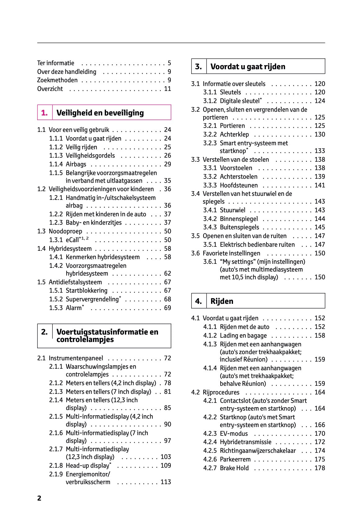 2025-2026 Toyota Yaris Hybrid Owner's Manual | Dutch