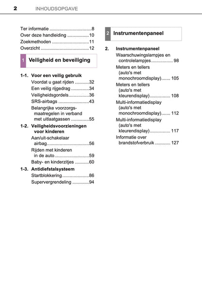 2017-2018 Toyota Yaris Owner's Manual | Dutch