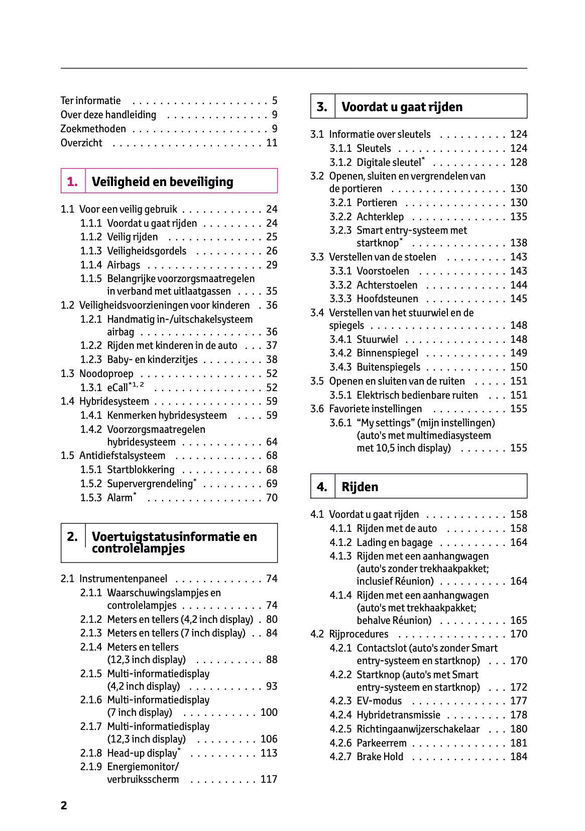 2025 Toyota Yaris Hybrid Owner's Manual | Dutch
