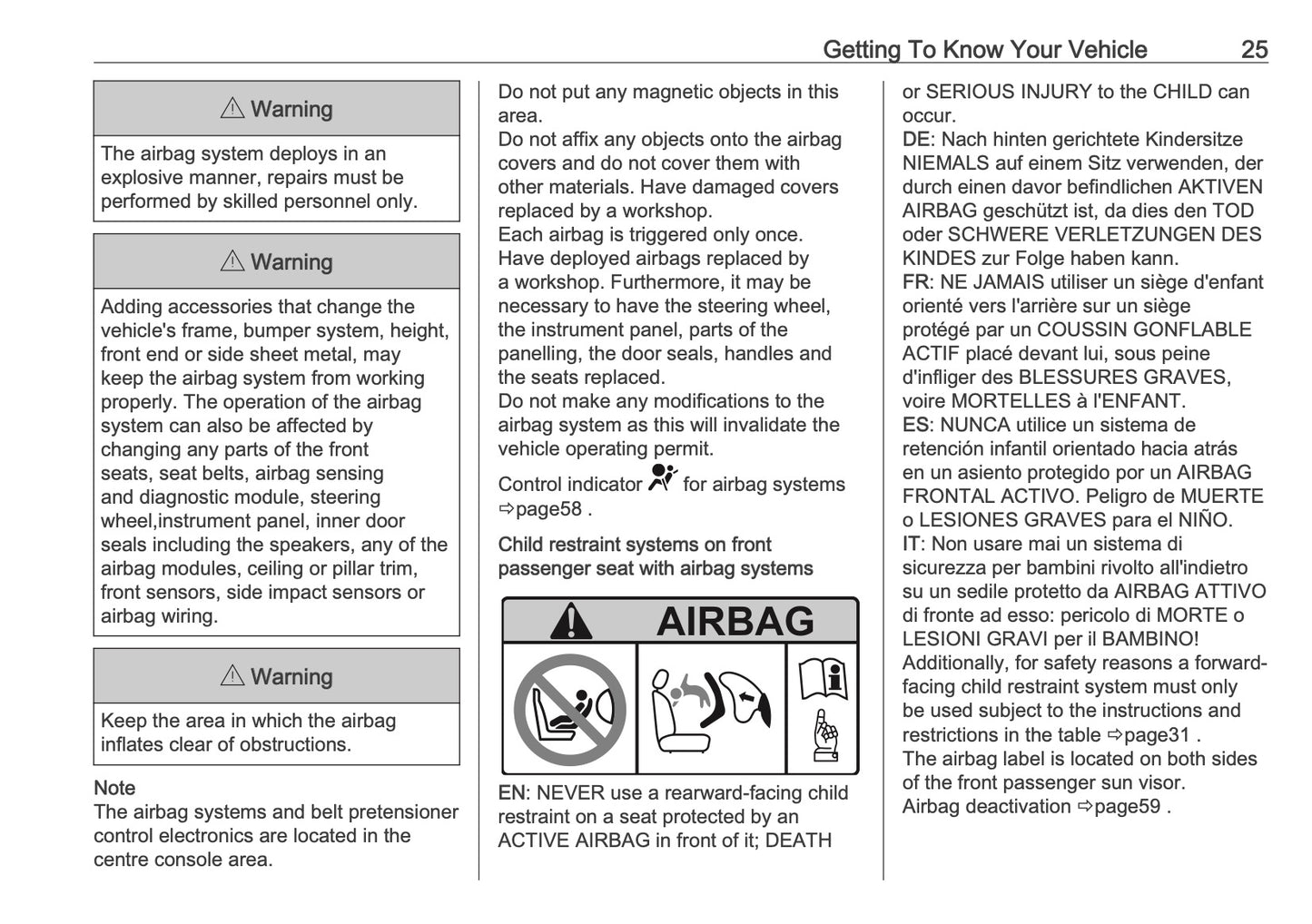 2025 Vauxhall Corsa Owner's Manual | English