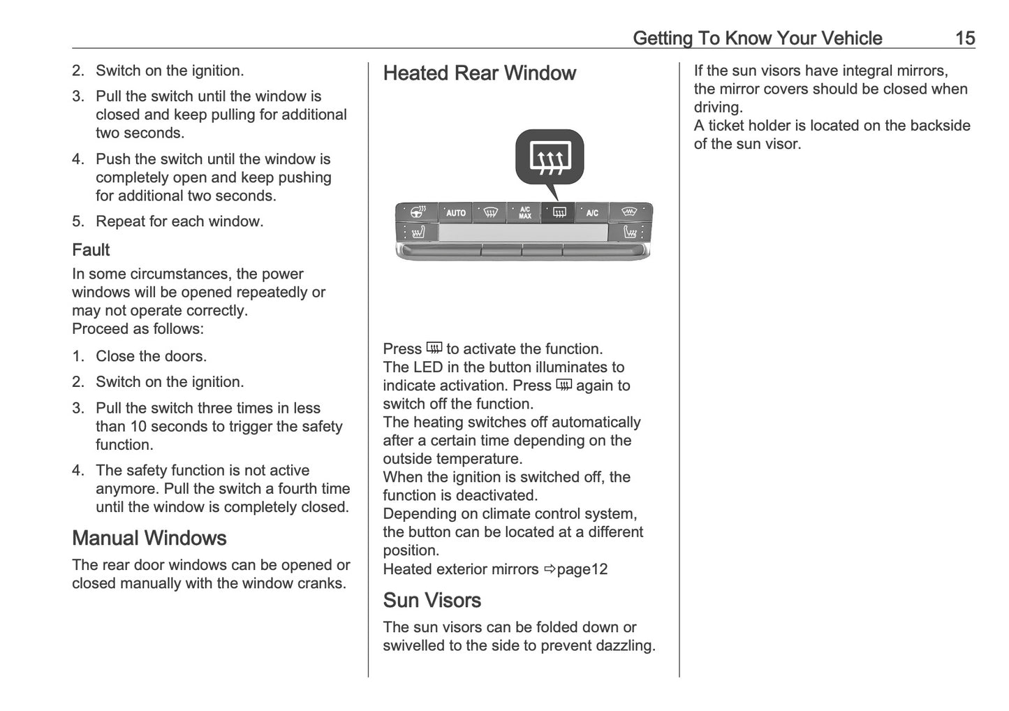 2025 Vauxhall Frontera Owner's Manual | English