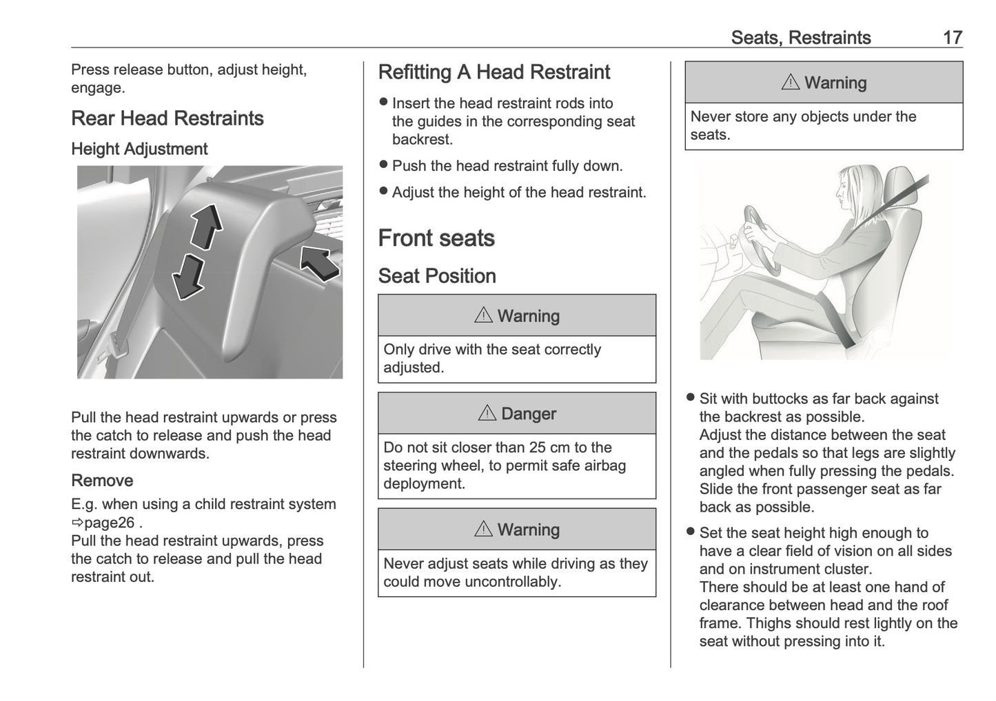 2025 Vauxhall Frontera Owner's Manual | English