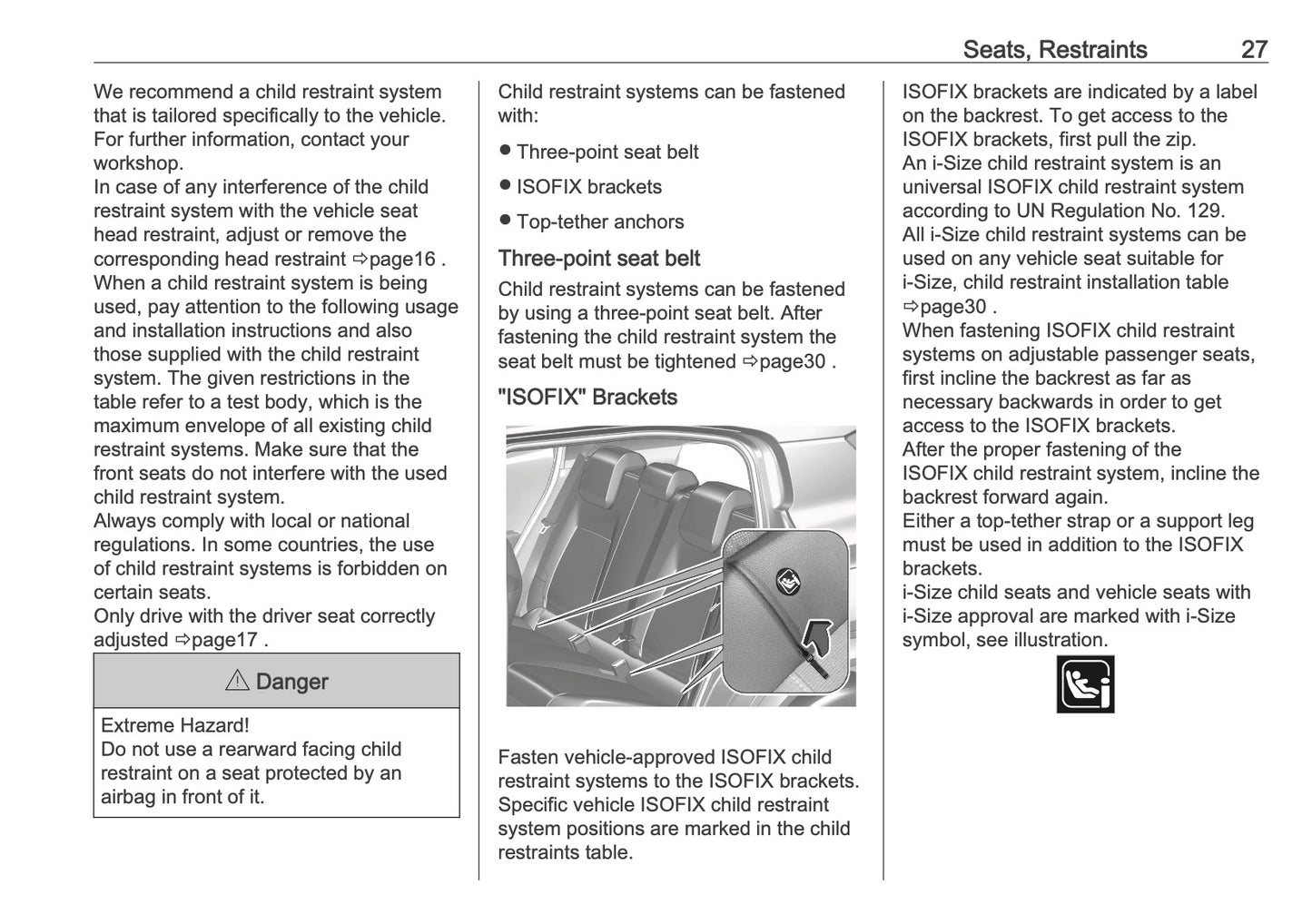 2025 Vauxhall Frontera Owner's Manual | English