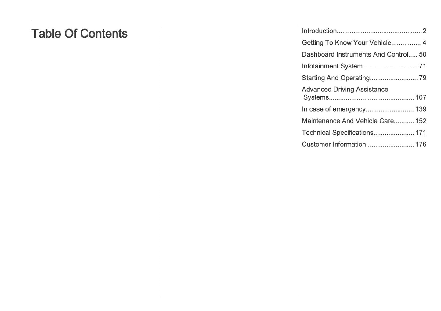 2025 Vauxhall Mokka Owner's Manual | English