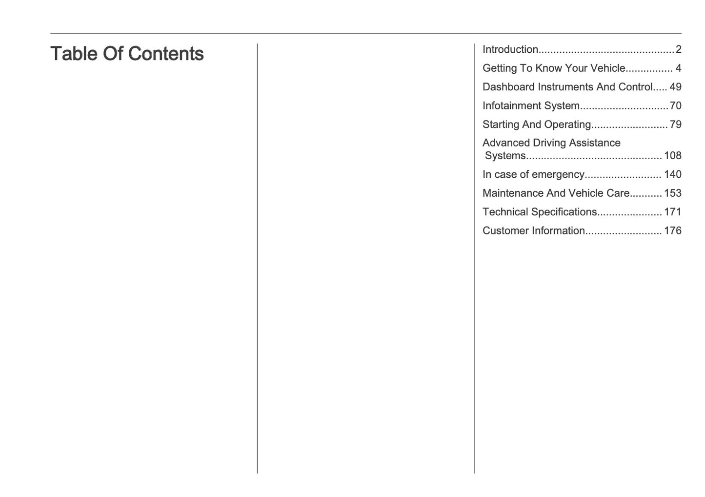 2025-2026 Vauxhall Mokka Owner's Manual | English