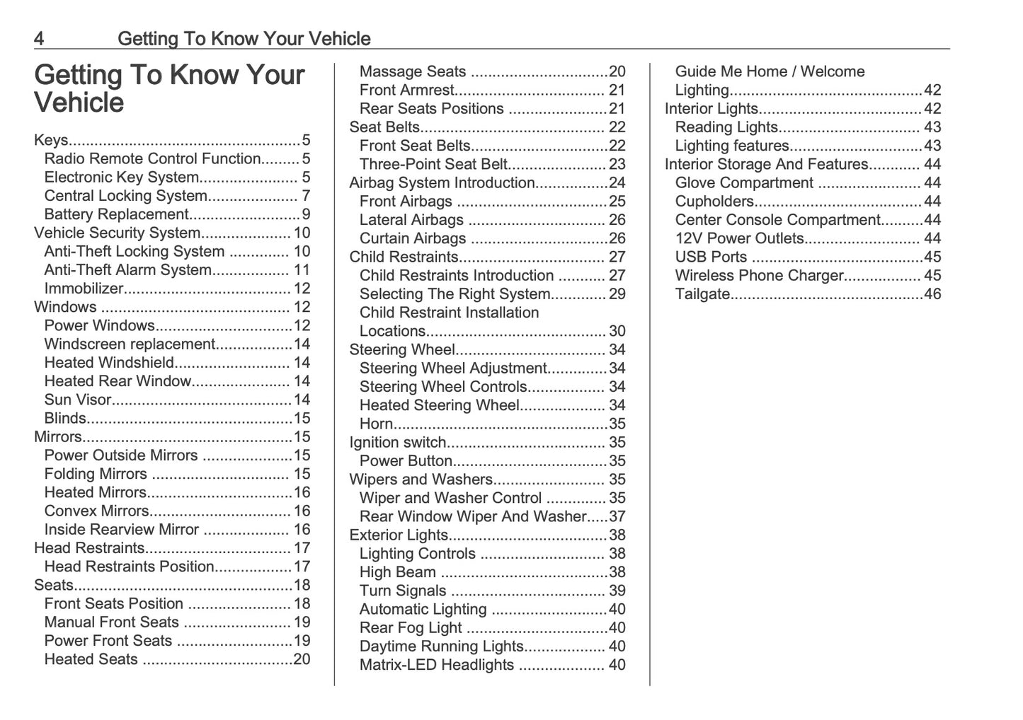 2025-2026 Vauxhall Mokka Owner's Manual | English