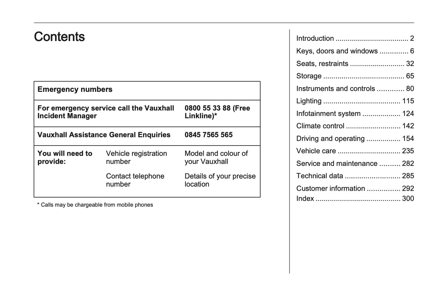 2024-2025 Vauxhall Vivaro Owner's Manual | English