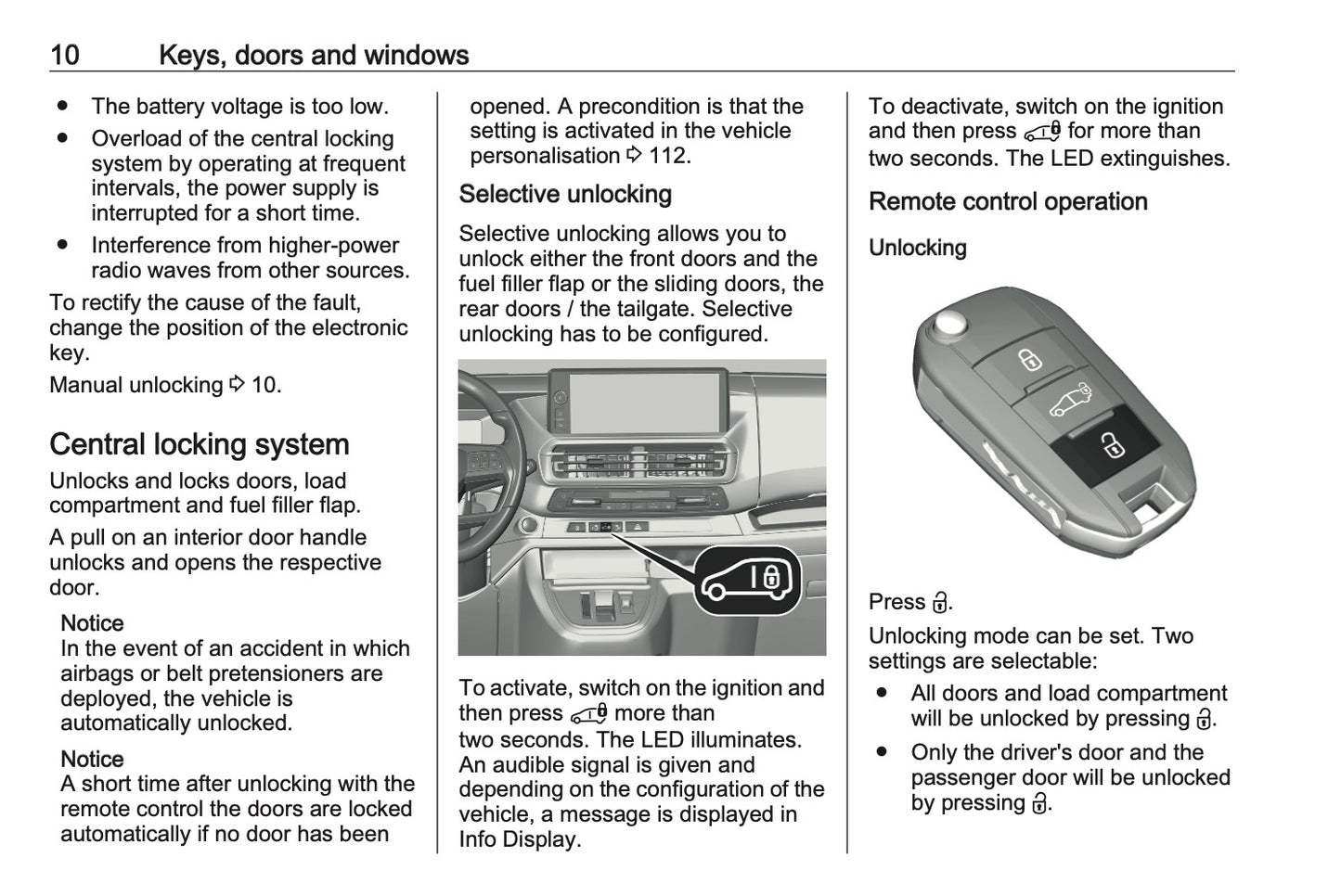 2024-2025 Vauxhall Vivaro Owner's Manual | English