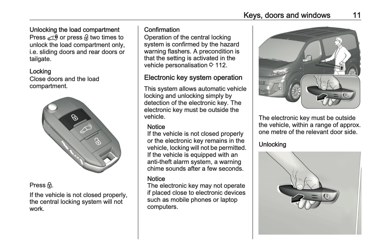 2024-2025 Vauxhall Vivaro Owner's Manual | English