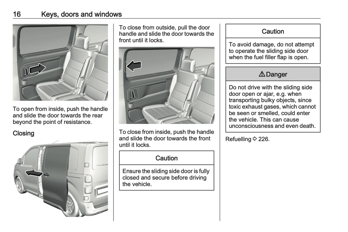 2024-2025 Vauxhall Vivaro Owner's Manual | English