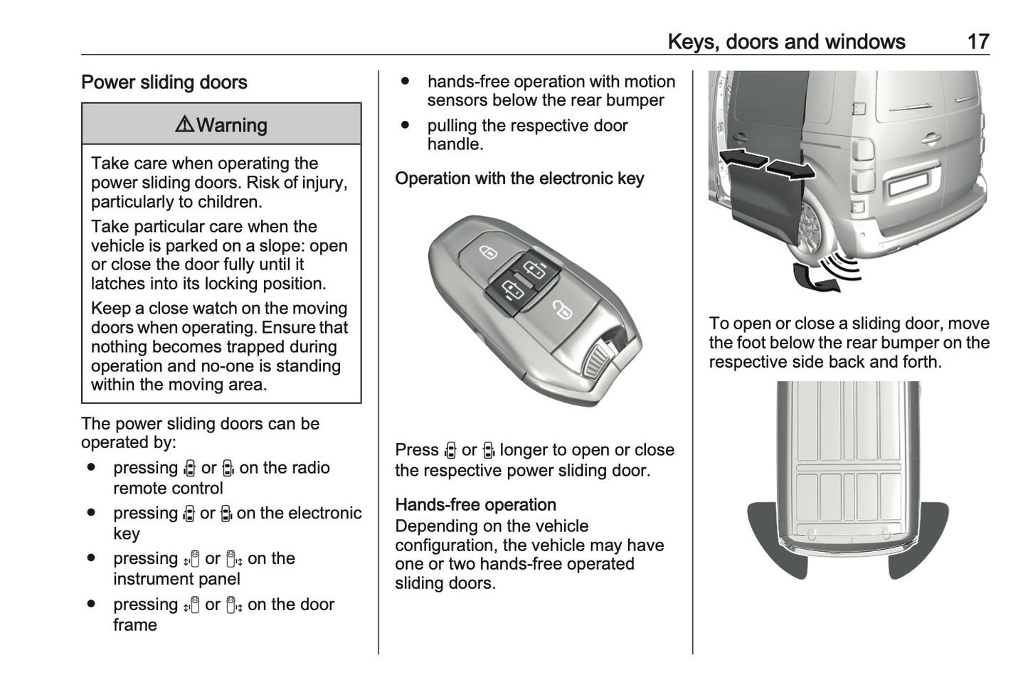 2024-2025 Vauxhall Vivaro Owner's Manual | English