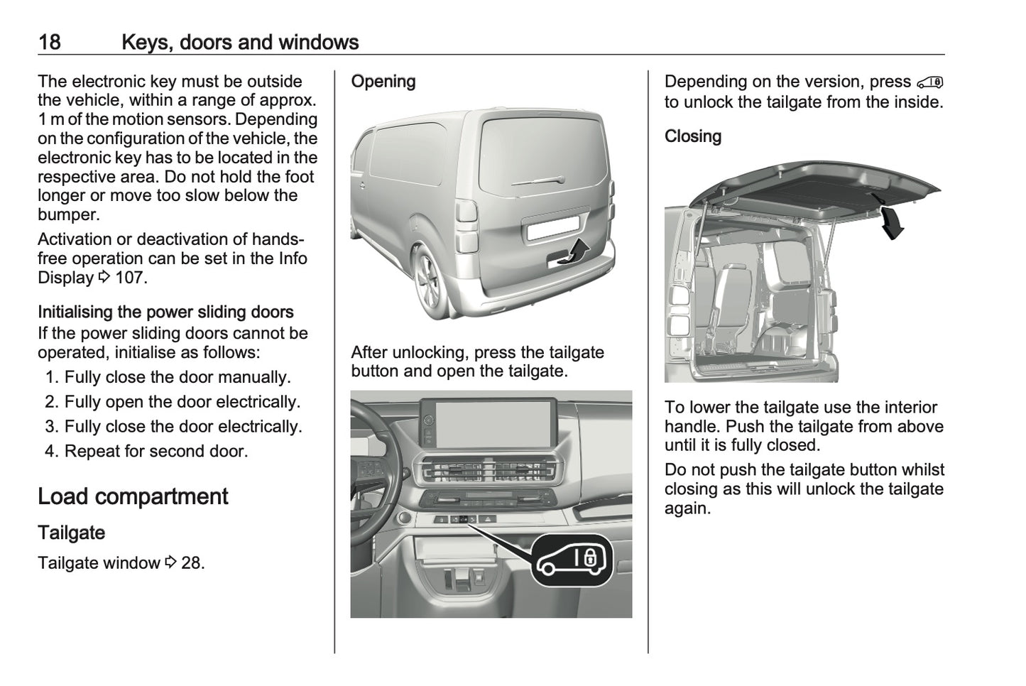 2024-2025 Vauxhall Vivaro Owner's Manual | English