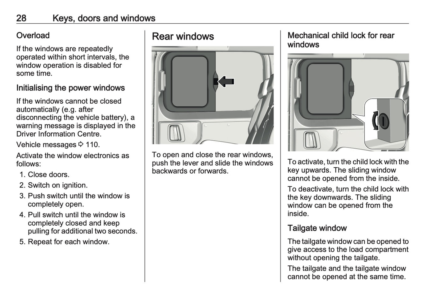 2024-2025 Vauxhall Vivaro Owner's Manual | English