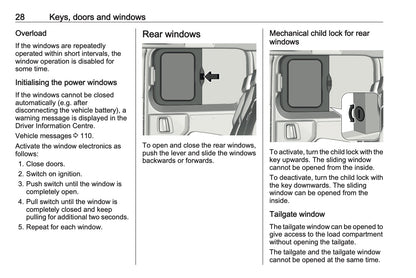 2024-2025 Vauxhall Vivaro Owner's Manual | English