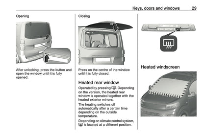 2024-2025 Vauxhall Vivaro Owner's Manual | English