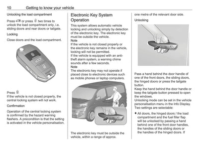 2025-2026 Vauxhall Vivaro Owner's Manual | English