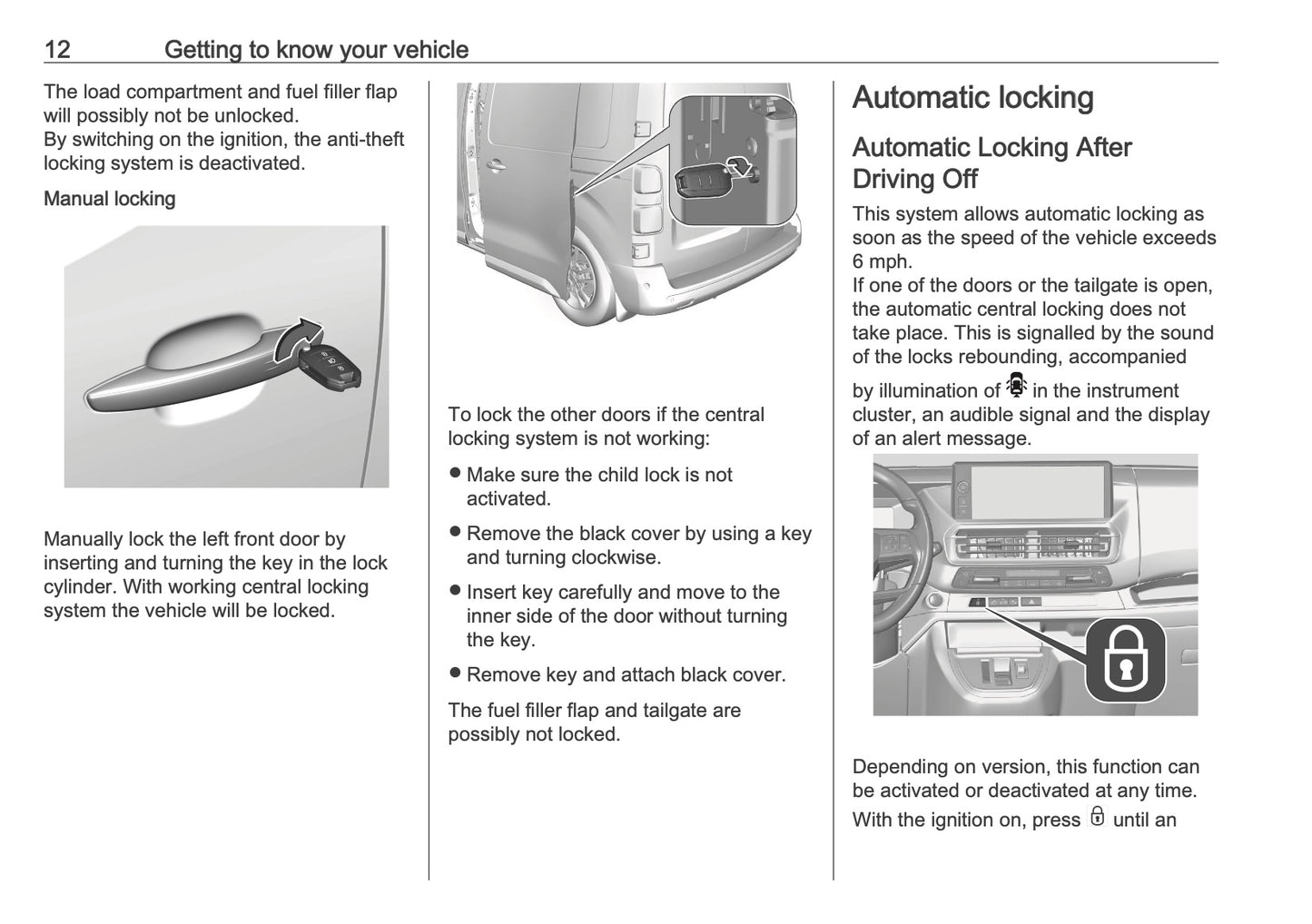 2025-2026 Vauxhall Vivaro Owner's Manual | English