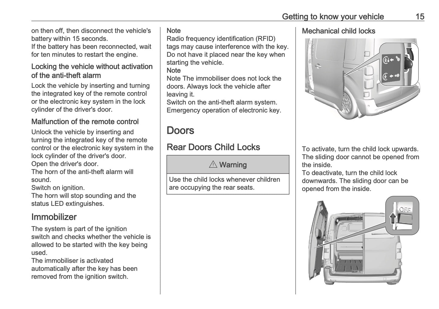 2025-2026 Vauxhall Vivaro Owner's Manual | English