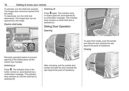 2025-2026 Vauxhall Vivaro Owner's Manual | English
