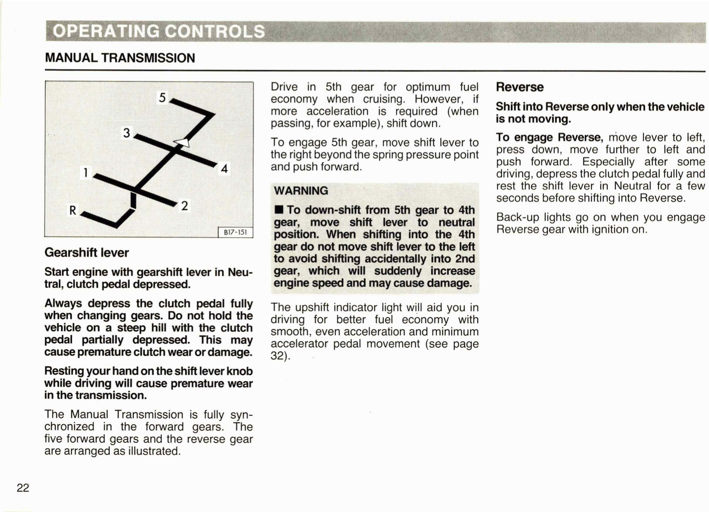 1988 Volkswagen Cabriolet Owner's Manual | English