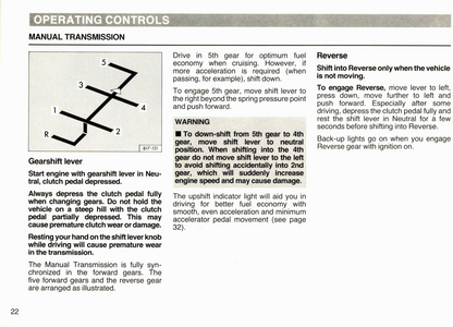 1988 Volkswagen Cabriolet Owner's Manual | English