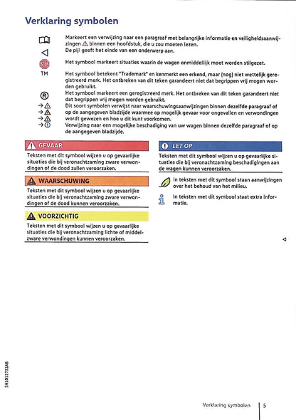 2020 Volkswagen Golf eHybrid / Golf GTE Bedienungsanleitung | Niederländisch