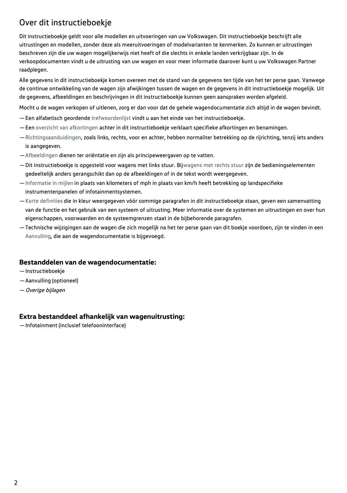 2019-2020 Volkswagen T-Roc Gebruikershandleiding | Nederlands