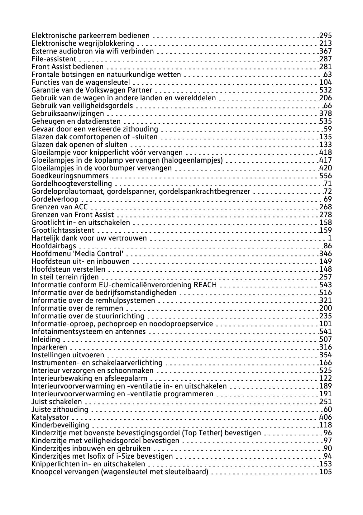 2019-2020 Volkswagen T-Roc Gebruikershandleiding | Nederlands