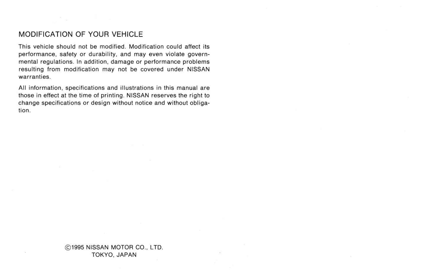 1995 Nissan 300ZX Gebruikershandleiding | Engels