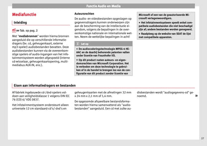 Seat Media System Plus Navi System Navi System Plus 2017 | Dutch