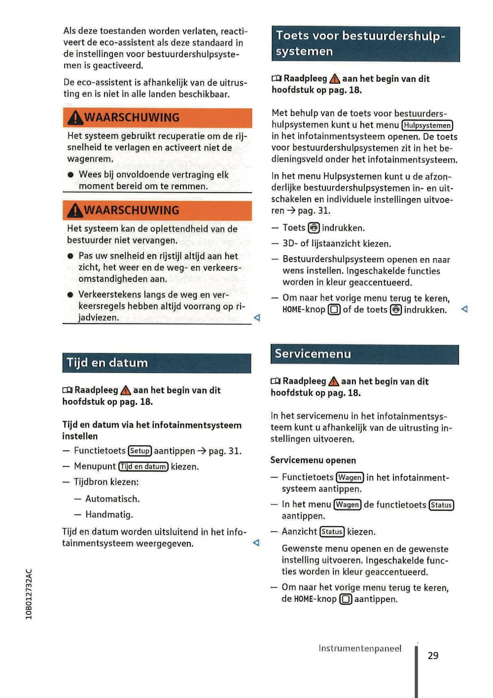 2020-2023 Volkswagen ID.3 Bedienungsanleitung | Niederländisch