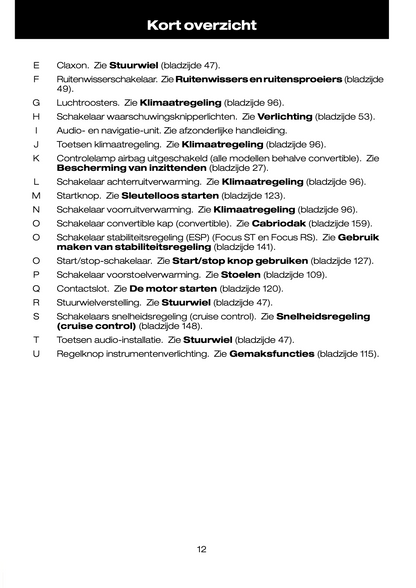 2008-2011 Ford Focus Owner's Manual | Dutch