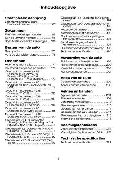 2008-2011 Ford Focus Owner's Manual | Dutch