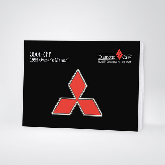1999 Mitsubishi 3000GT Owner's Manual | English