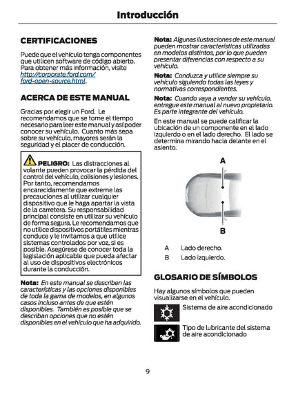 2021-2024 Ford Galaxy/S-Max Manuel du propriétaire | Espagnol