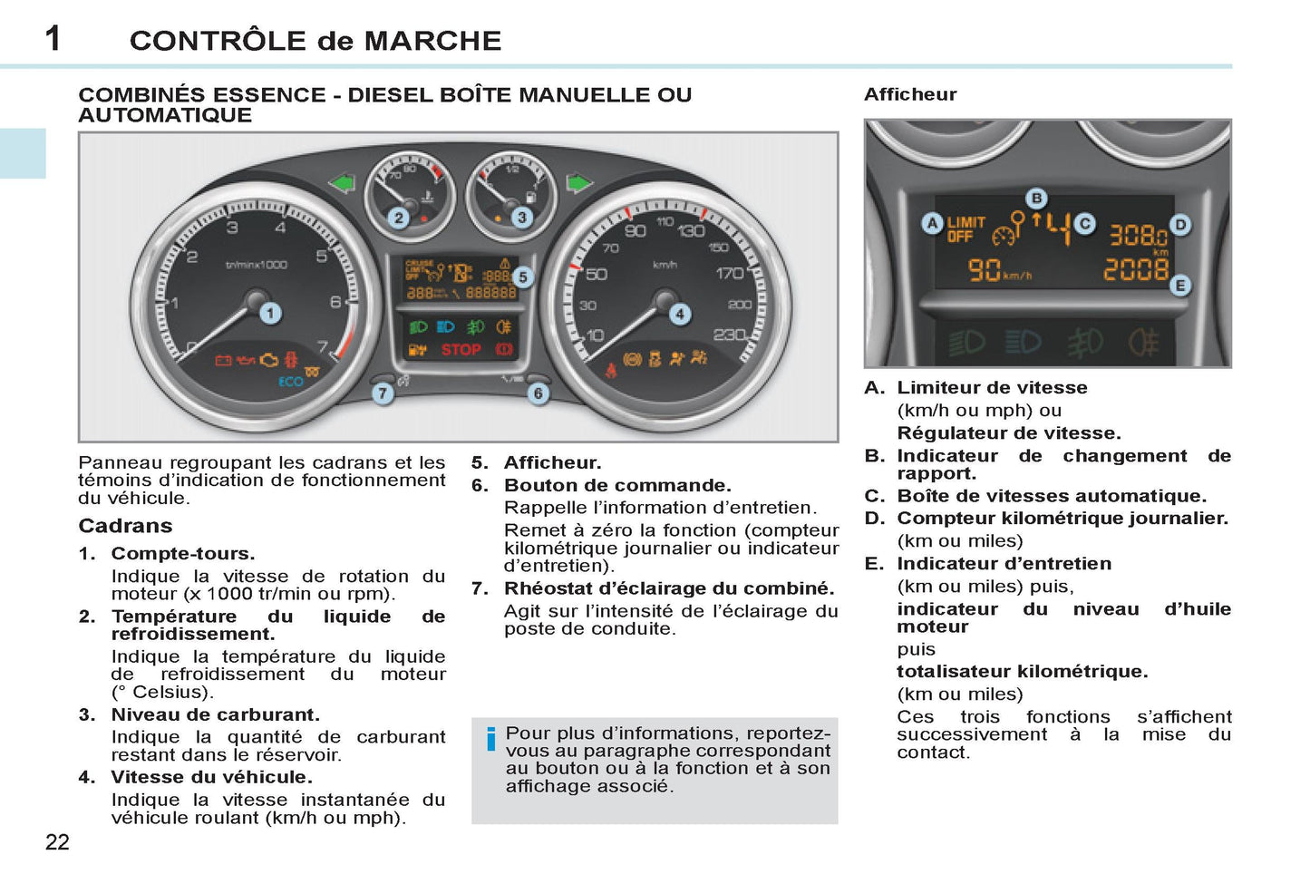 2011-2013 Peugeot 308 cc Owner's Manual | French