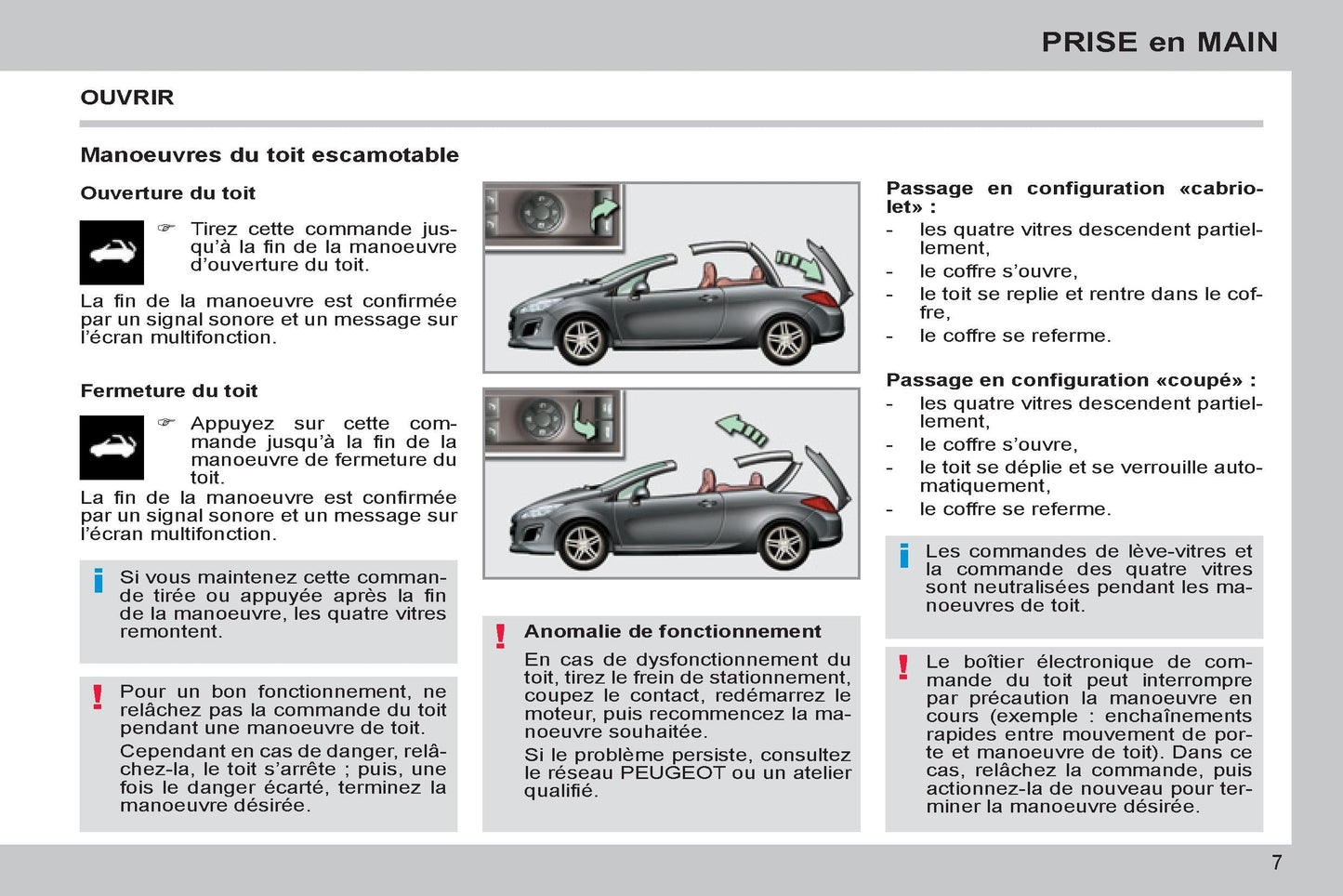 2011-2013 Peugeot 308 cc Gebruikershandleiding | Frans