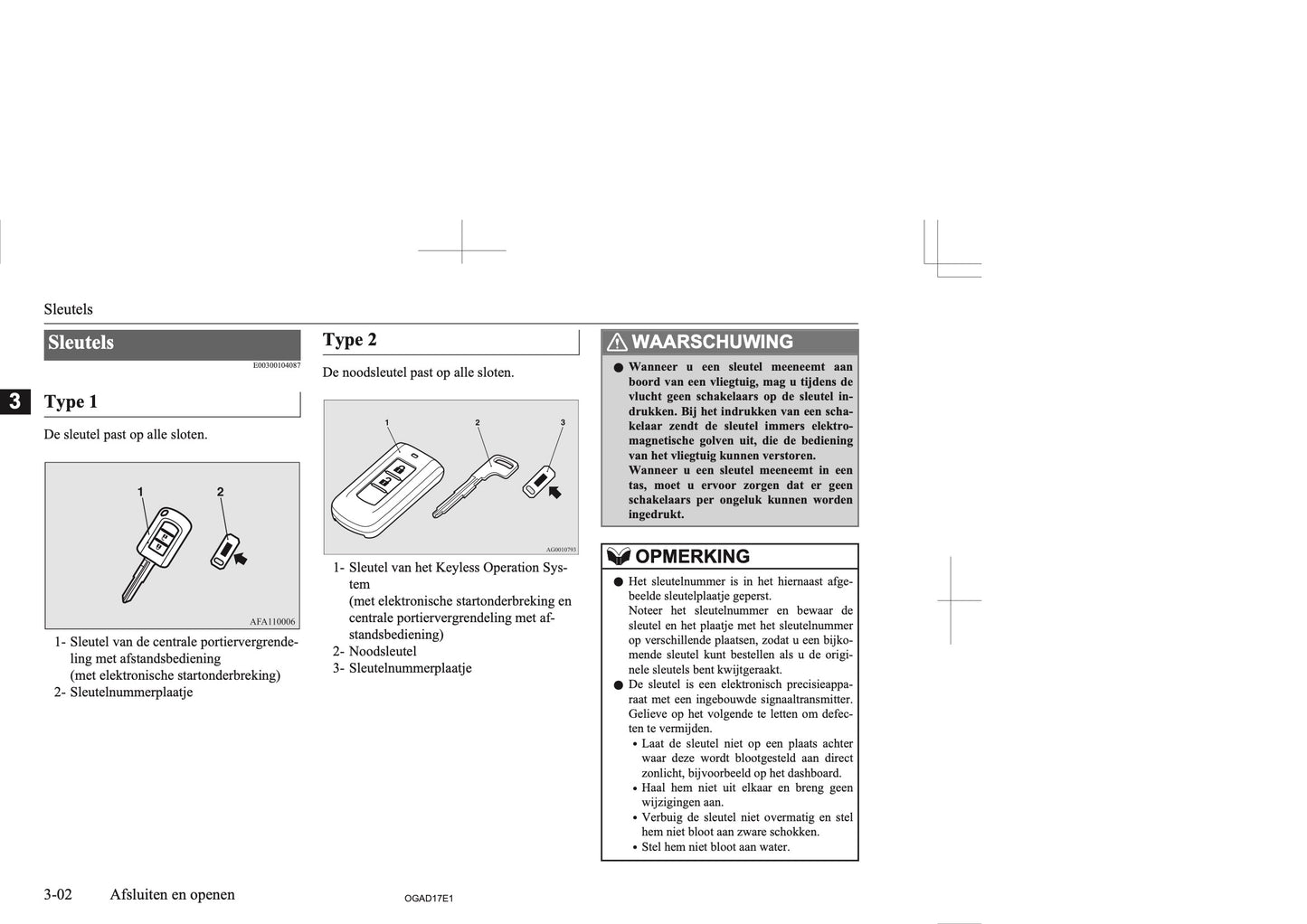 2017-2018 Mitsubishi ASX Owner's Manual | Dutch