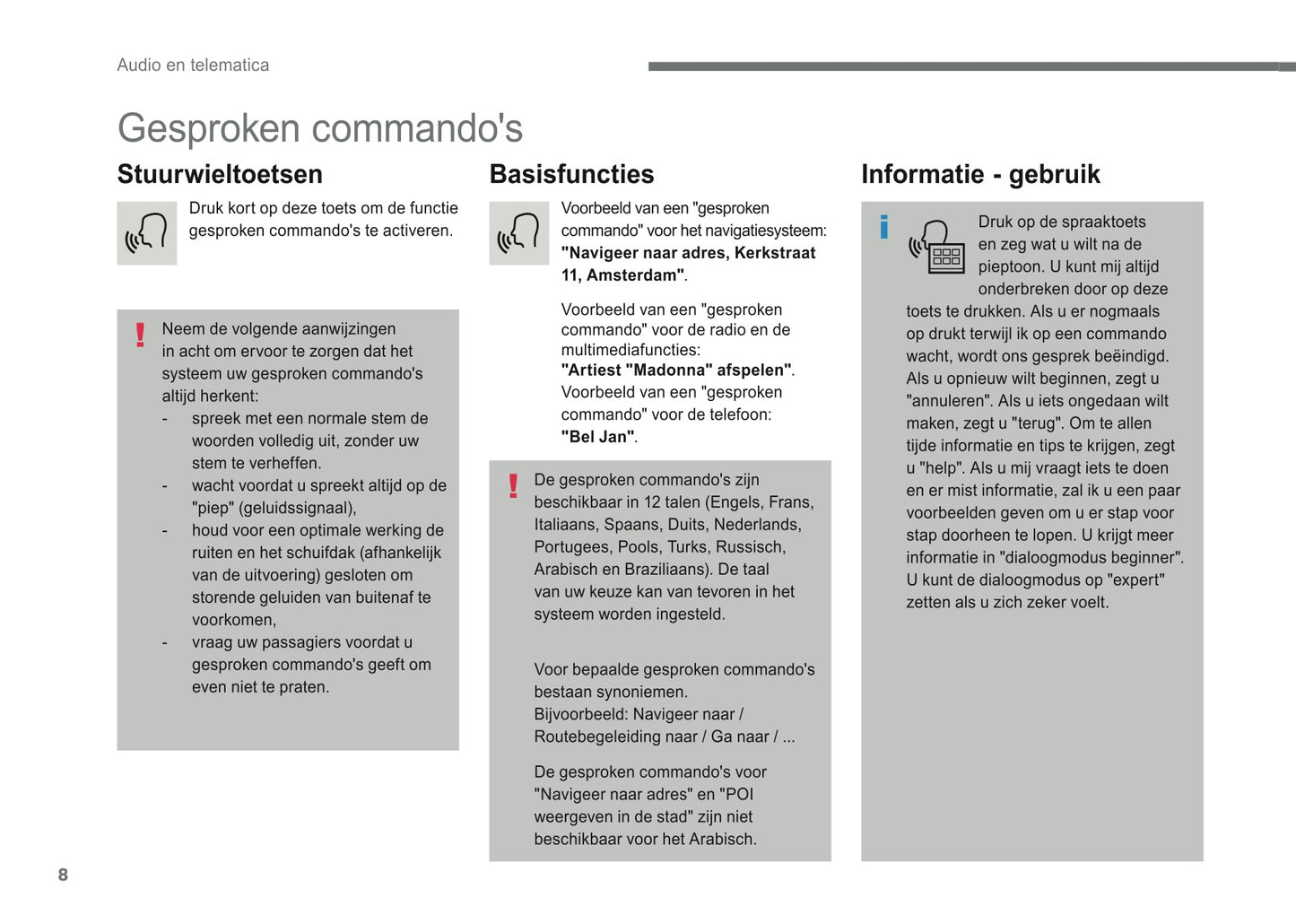 2016-2018 Citroën Infotainment Handleiding | Nederlands