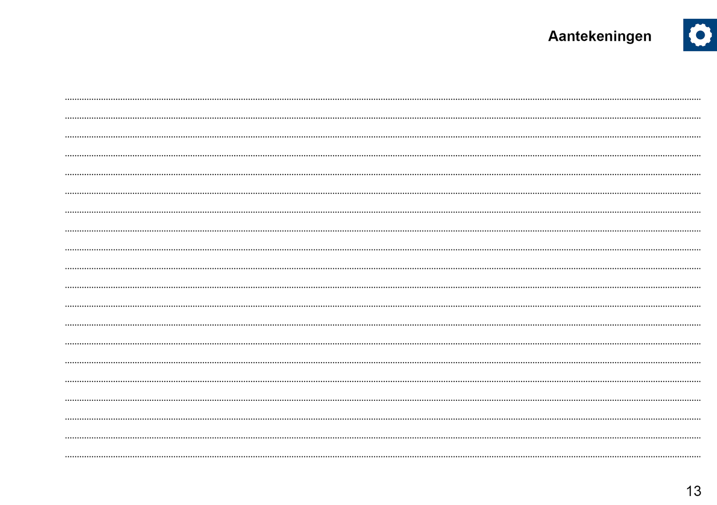 Seat Maintenance Book | Dutch