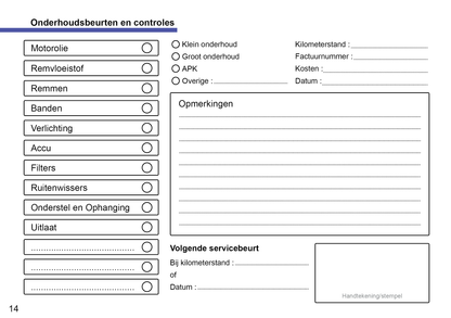 Toyota Onderhoudsboekje | Nederlands