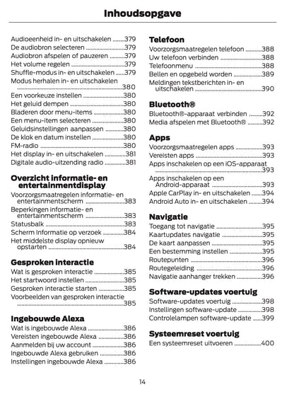 2024 Ford Puma Owner's Manual | Dutch