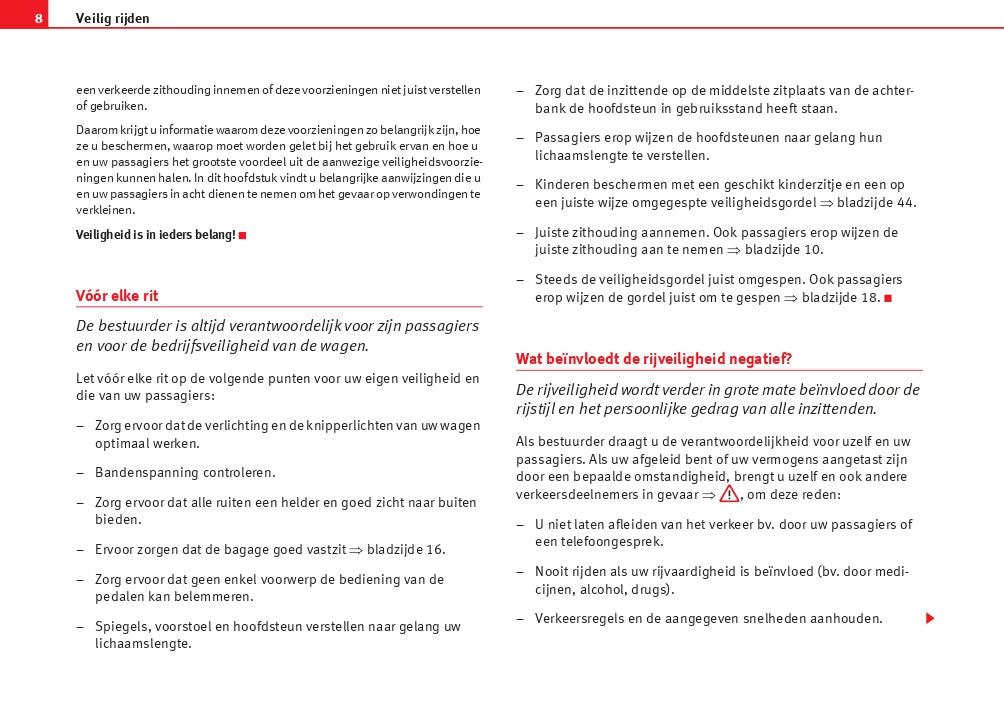 2009-2010 Seat Ibiza SC Owner's Manual | Dutch