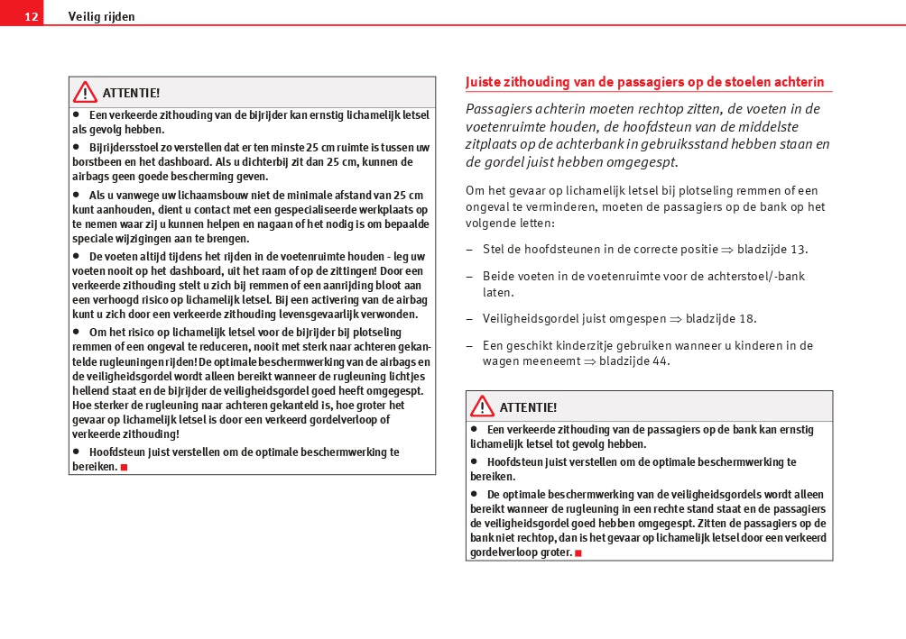 2009-2010 Seat Ibiza SC Owner's Manual | Dutch