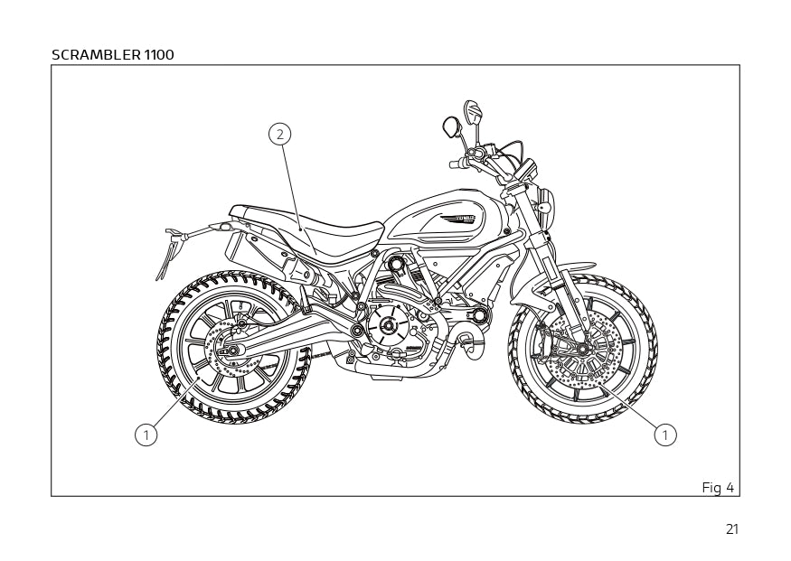 2019 Ducati Scrambler 1100 Gebruikershandleiding | Engels