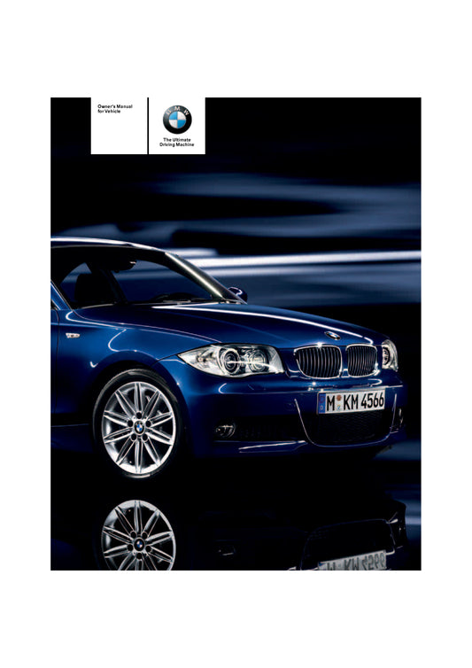 2011 BMW 1 Series Coupe / 1 Series Convertible / 128i / 135i Owner's Manual | English
