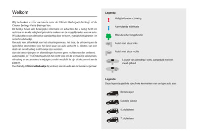 2021-2023 Citroën Berlingo / E-Berlingo / Berlingo Van / E-Berlingo Van Gebruikershandleiding | Nederlands