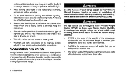 2010 Harley-Davidson Trike Owner's Manual | English