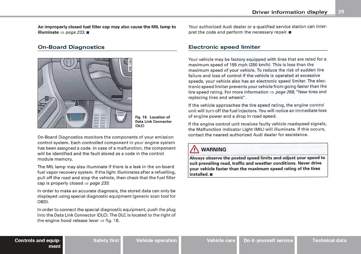 2007 Audi RS 4 Owner's Manual | English